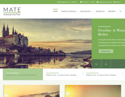 Screenshot MATE Theme für Contao